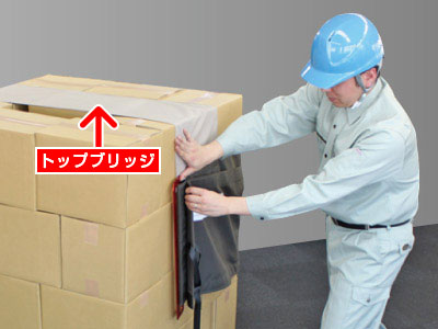 とにかく荷締めが簡単!1人作業で30秒の高速装着