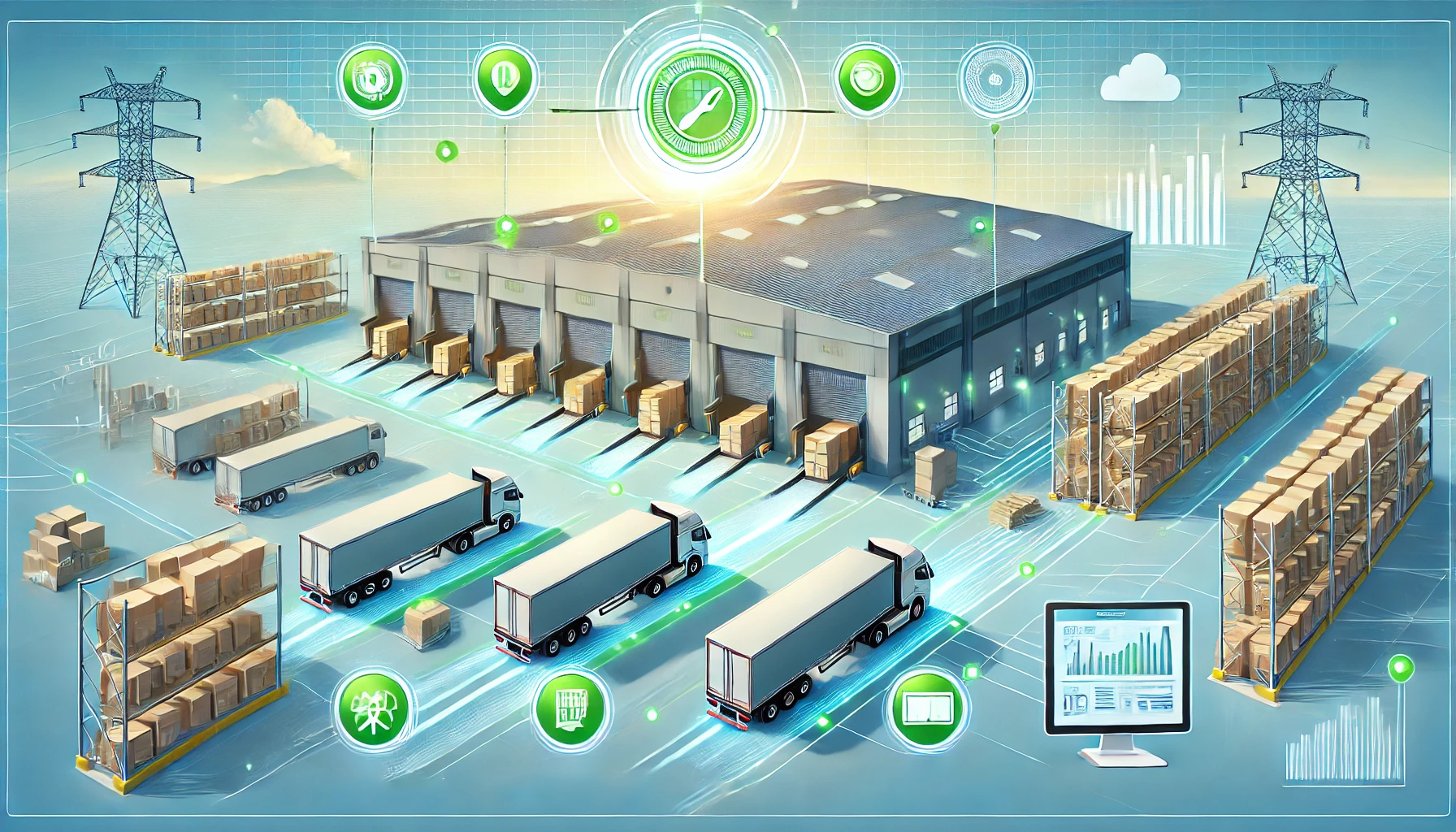 最適化された物流ネットワークの成功イメージ