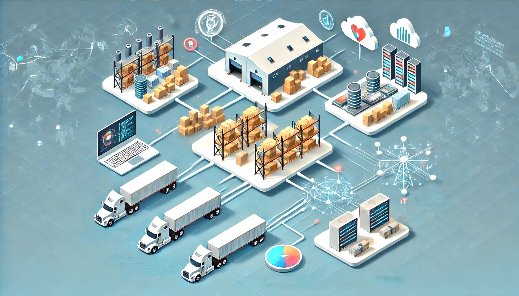 サプライチェーン全体のリスクを分類・可視化する図